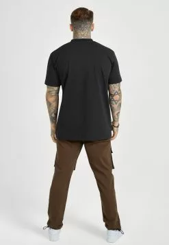 SikSilk Applique Logo - T-Shirt Print - Black -Outlet SikSilk Winkel 7a874452a989439a97b3b04f6432eb53