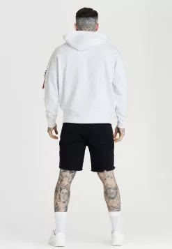 SikSilk Overhead Flight Hoodie - Sweater - White 9 SikSilk Overhead Flight Hoodie - Sweater - White -Outlet SikSilk Winkel 7c3bd7be04484defa2abab7d1e68f97d