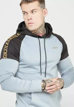 SikSilk Colour Block - Hoodie - Grey & Black 10 SikSilk Colour Block - Hoodie - Grey & Black -Outlet SikSilk Winkel 7ca0b6e99b3542c290babe13548f0cd8