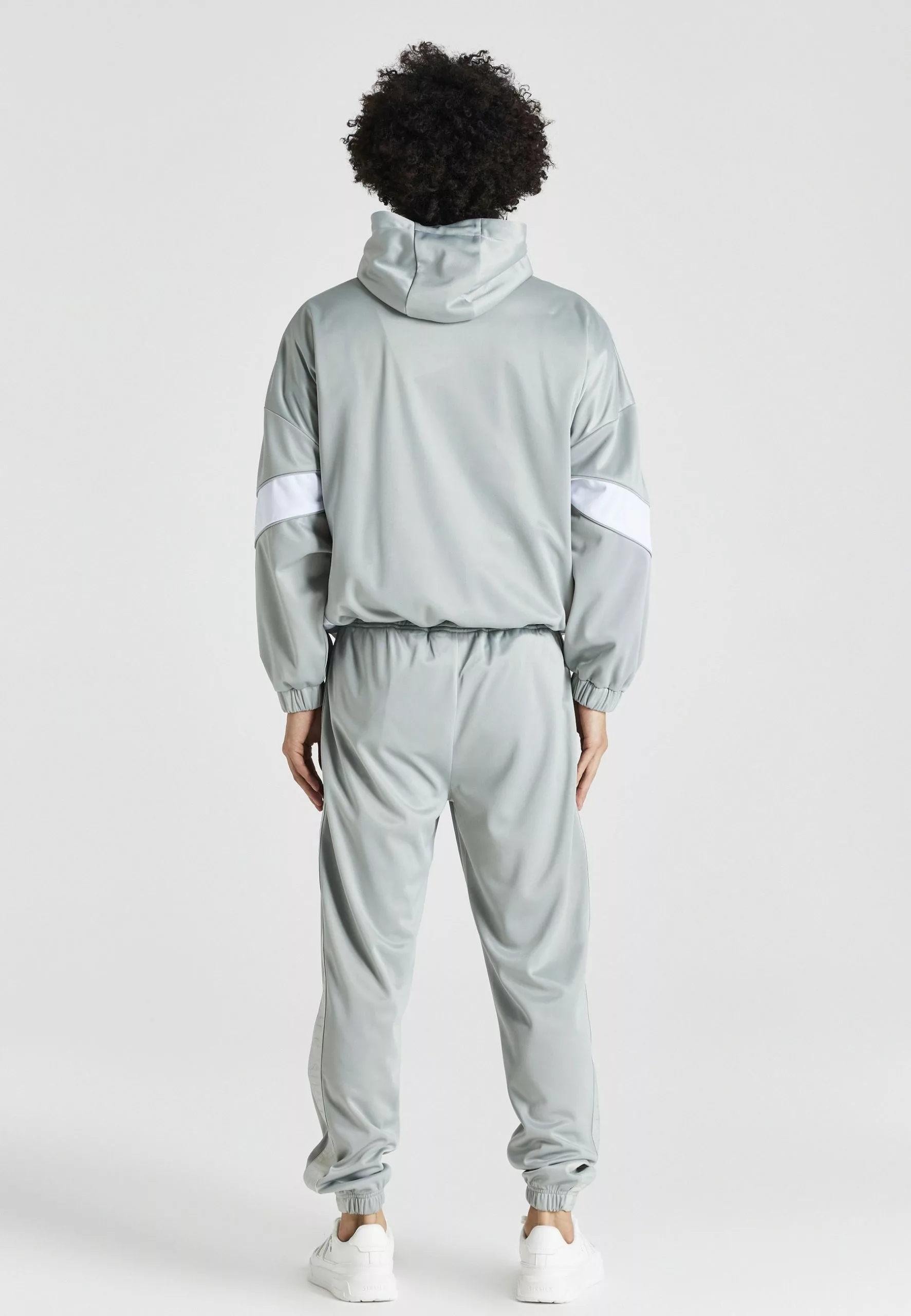 SikSilk Retro Tape Cuffed Track Pants - Trainingsbroek - Grey 5 SikSilk Retro Tape Cuffed Track Pants - Trainingsbroek - Grey - Afbeelding 3