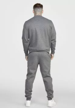 SikSilk Core- Sweater - Dark Grey Mrl -Outlet SikSilk Winkel 820bdf87fb7b41688c15612ffcb8b56f