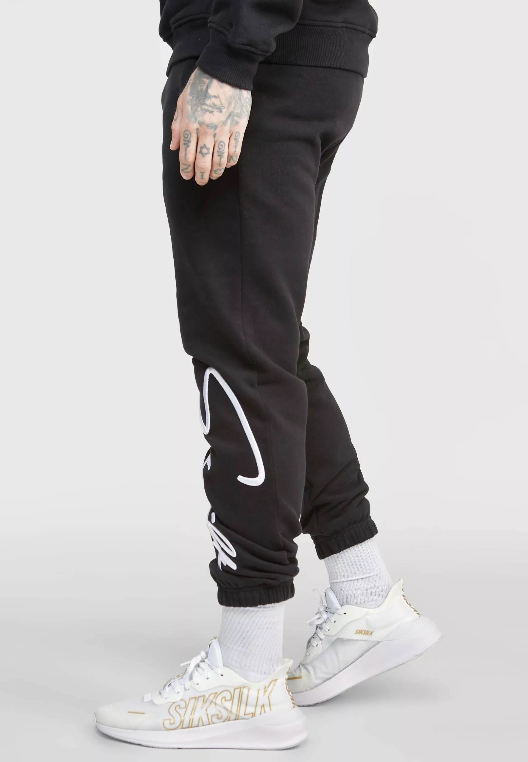 SikSilk Script Embroidery - Trainingsbroek - Black 6 SikSilk Script Embroidery - Trainingsbroek - Black - Afbeelding 4