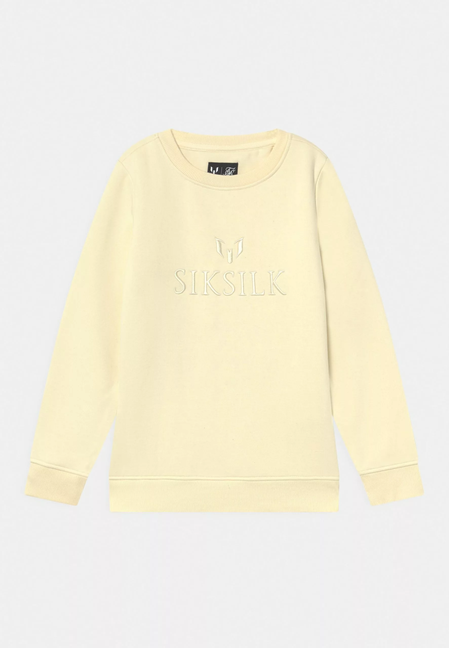 SikSilk MessiEmbroidered Crew Unisex - Sweater - Ecru 3 SikSilk MessiEmbroidered Crew Unisex - Sweater - Ecru