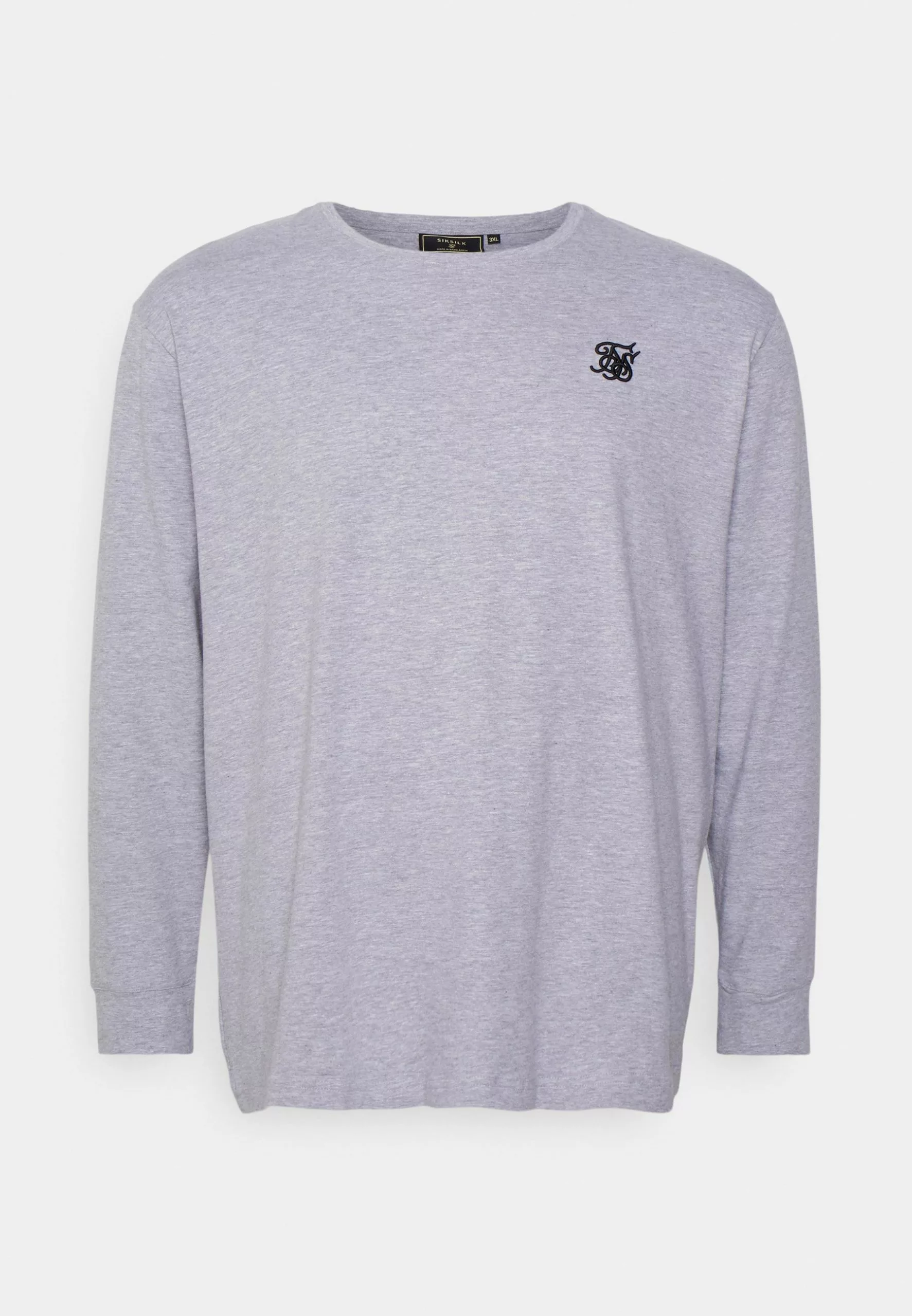 SikSilk Extended Gym Tee - Longsleeve - Grey Marl 7 SikSilk Extended Gym Tee - Longsleeve - Grey Marl - Afbeelding 5
