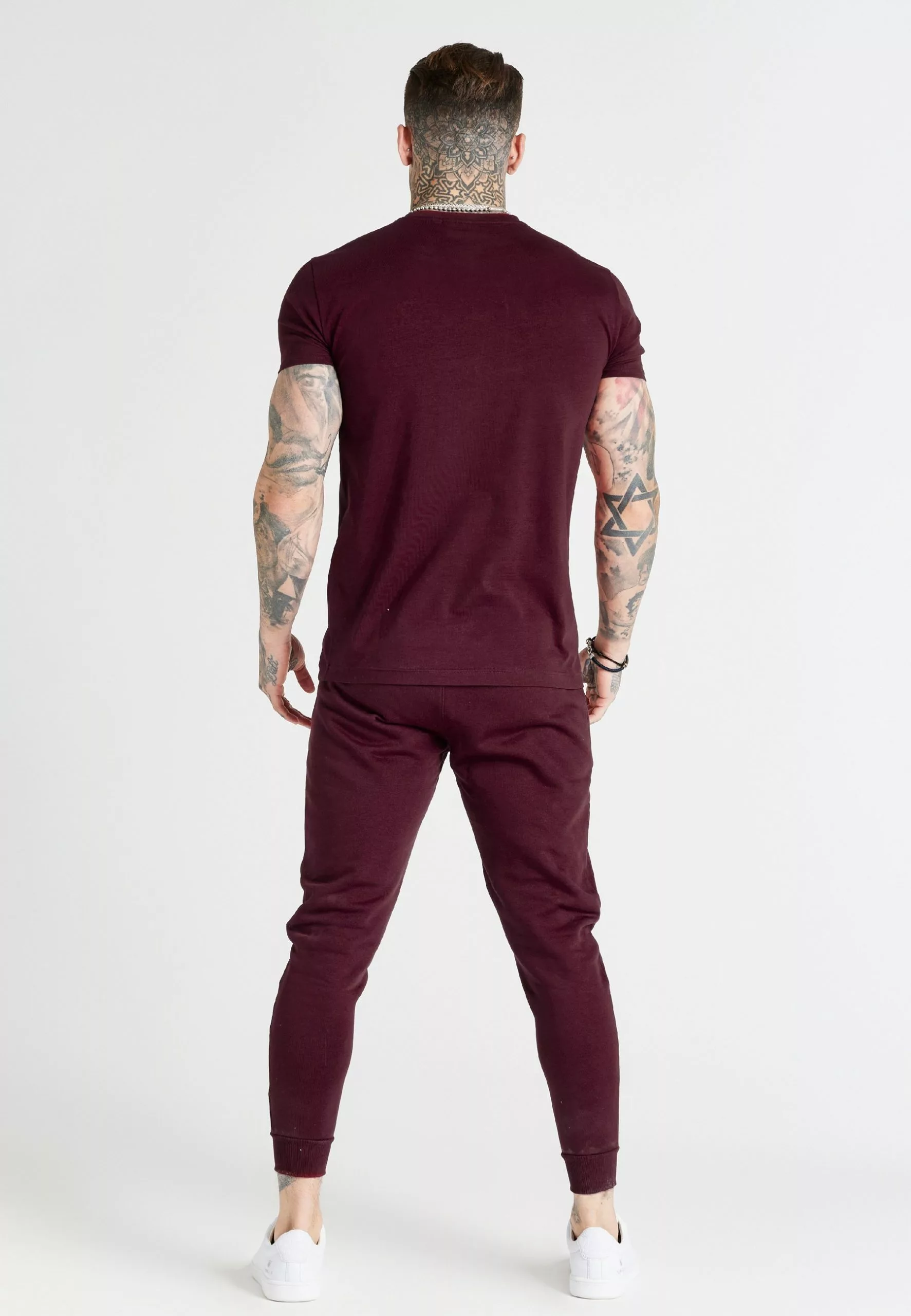 SikSilk Core Cuffed Jogger - Trainingsbroek - Burgundy 5 SikSilk Core Cuffed Jogger - Trainingsbroek - Burgundy - Afbeelding 3
