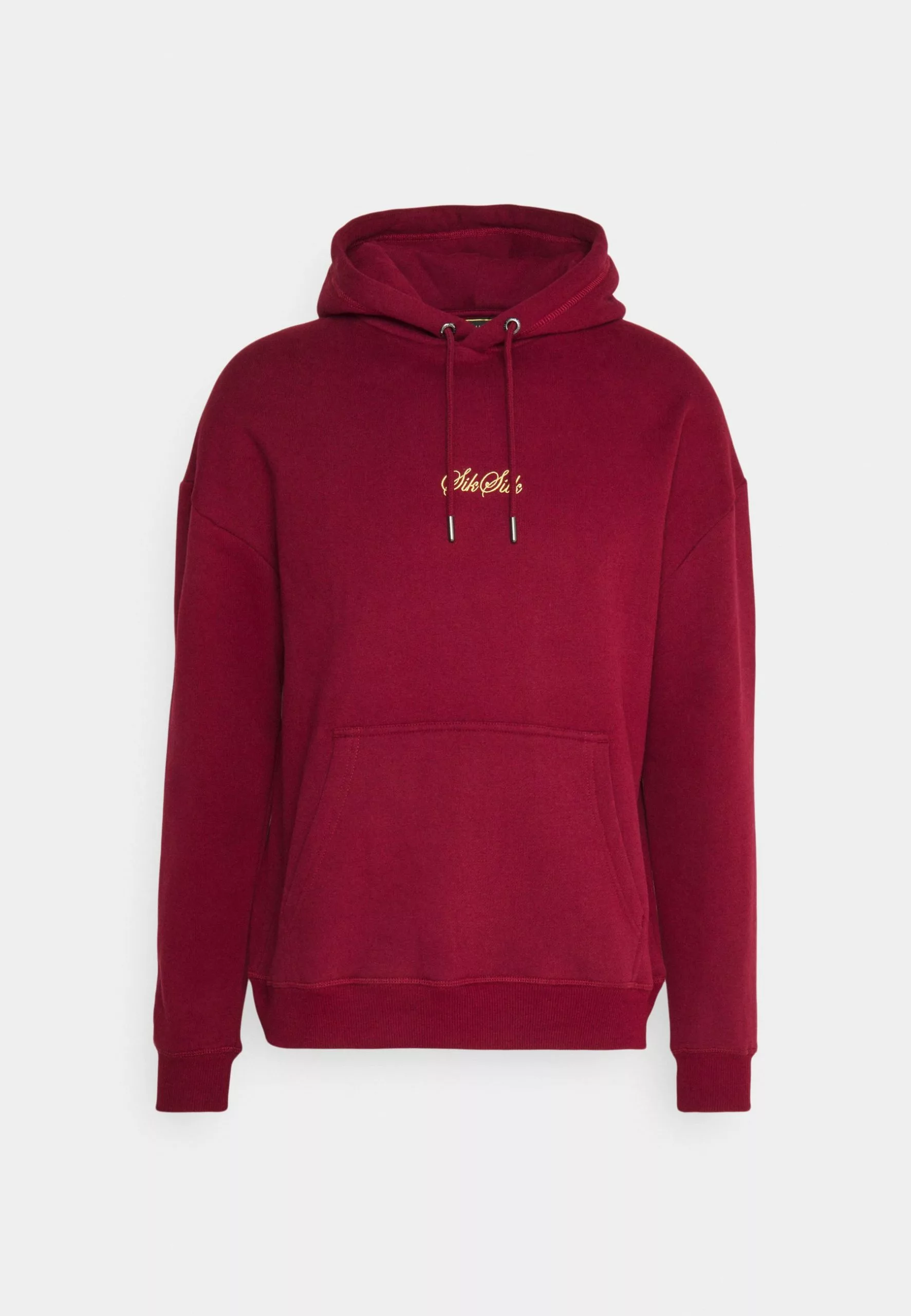 SikSilk Embossed Logo Relaxed Fit Hoodie - Hoodie - Burgundy 7 SikSilk Embossed Logo Relaxed Fit Hoodie - Hoodie - Burgundy - Afbeelding 5