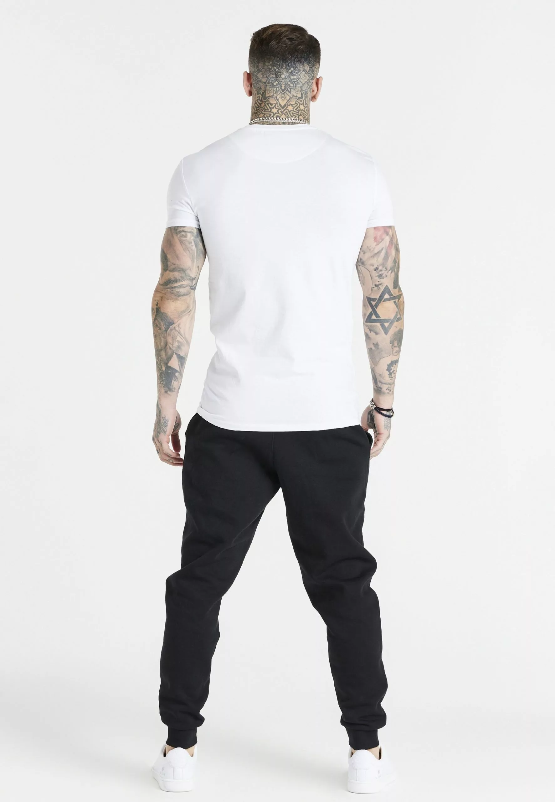 SikSilk Gym Tee - T-Shirt Basic - White 5 SikSilk Gym Tee - T-Shirt Basic - White - Afbeelding 3