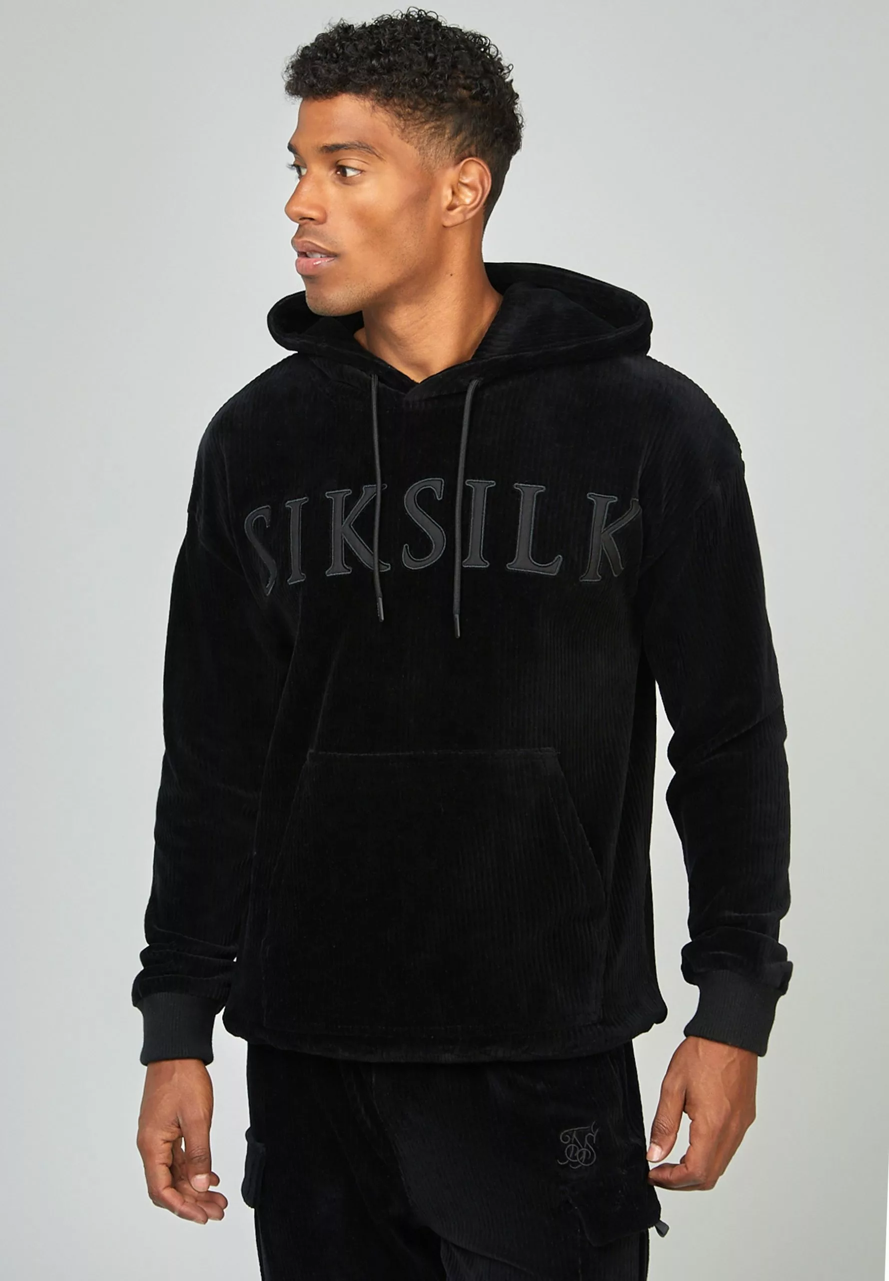 SikSilk Applique - Hoodie - Black 3 SikSilk Applique - Hoodie - Black