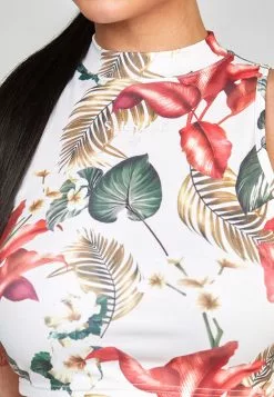 SikSilk Retro Tropics Print- Top - Multi -Outlet SikSilk Winkel 8b89f4e145214baab77af7f2ebddaccc