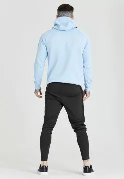 SikSilk Tape Shoulder - Hoodie - Blue -Outlet SikSilk Winkel 8ef757c6f344468485af41abece957ad