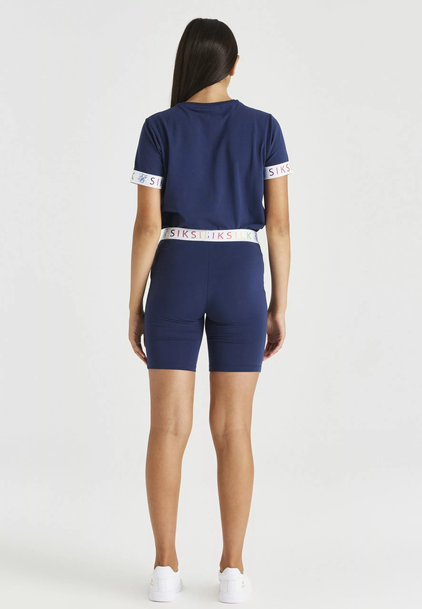 SikSilk Rainbow - T-Shirt Print - Navy 5 SikSilk Rainbow - T-Shirt Print - Navy - Afbeelding 3