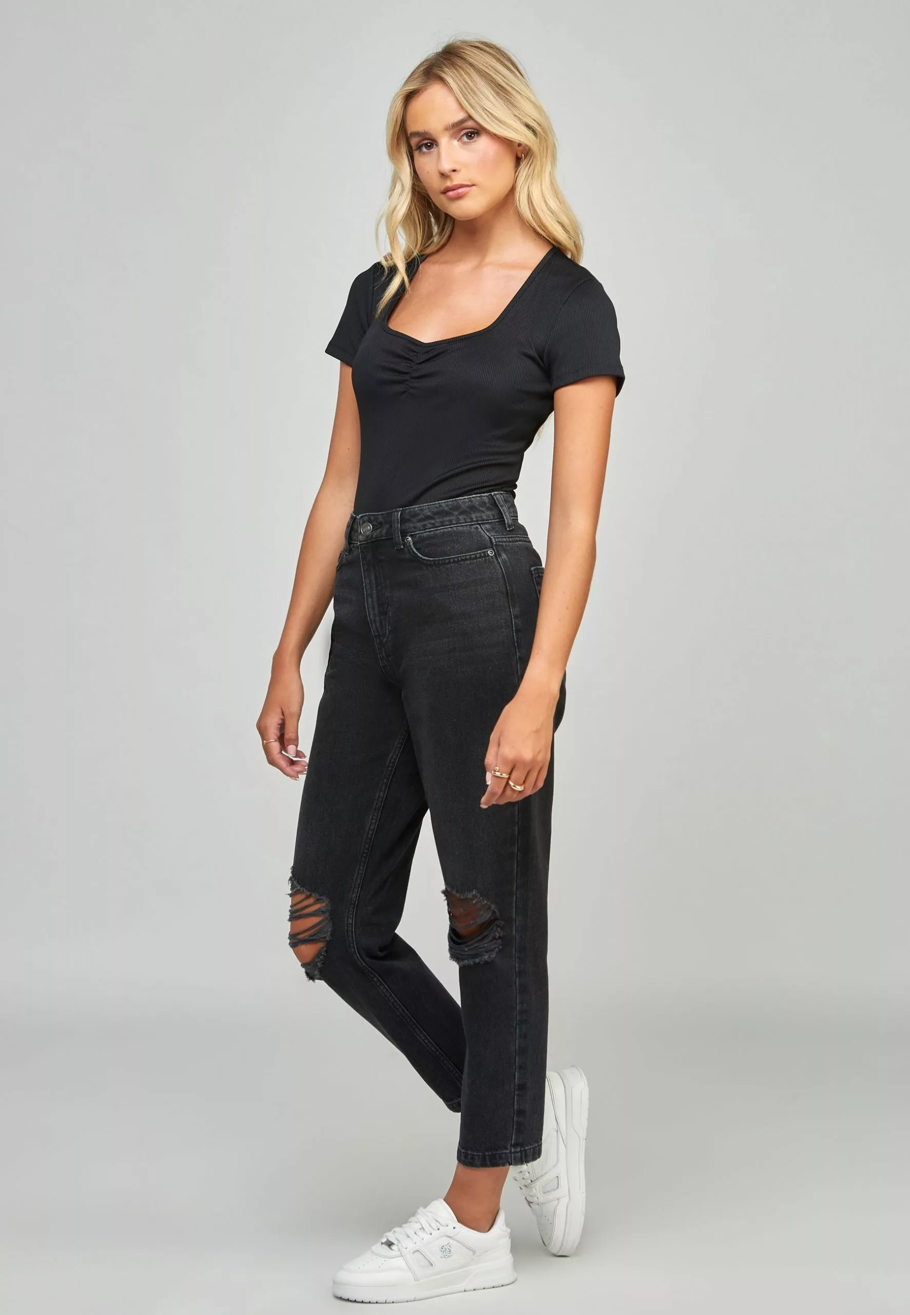 SikSilk Short Sleeve Bodysuit - Top - Black 4 SikSilk Short Sleeve Bodysuit - Top - Black - Afbeelding 2