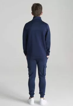 SikSilk Sweater Met Rits - Navy & Pink -Outlet SikSilk Winkel 90508b0f6b4d4e54ac9b010253f3275e