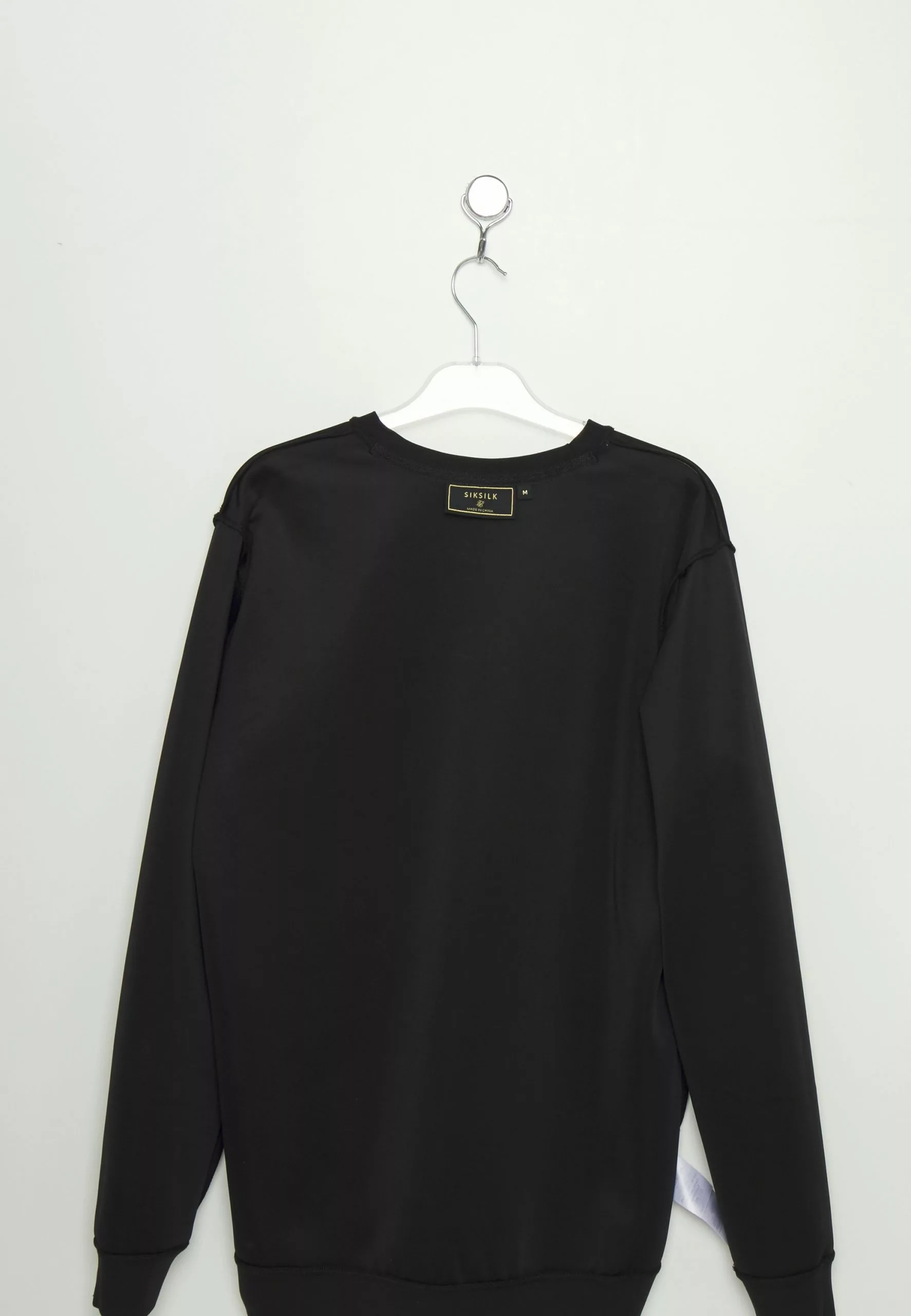 SikSilk Dual Script Logo Crew - Sweater - Black 8 SikSilk Dual Script Logo Crew - Sweater - Black - Afbeelding 6