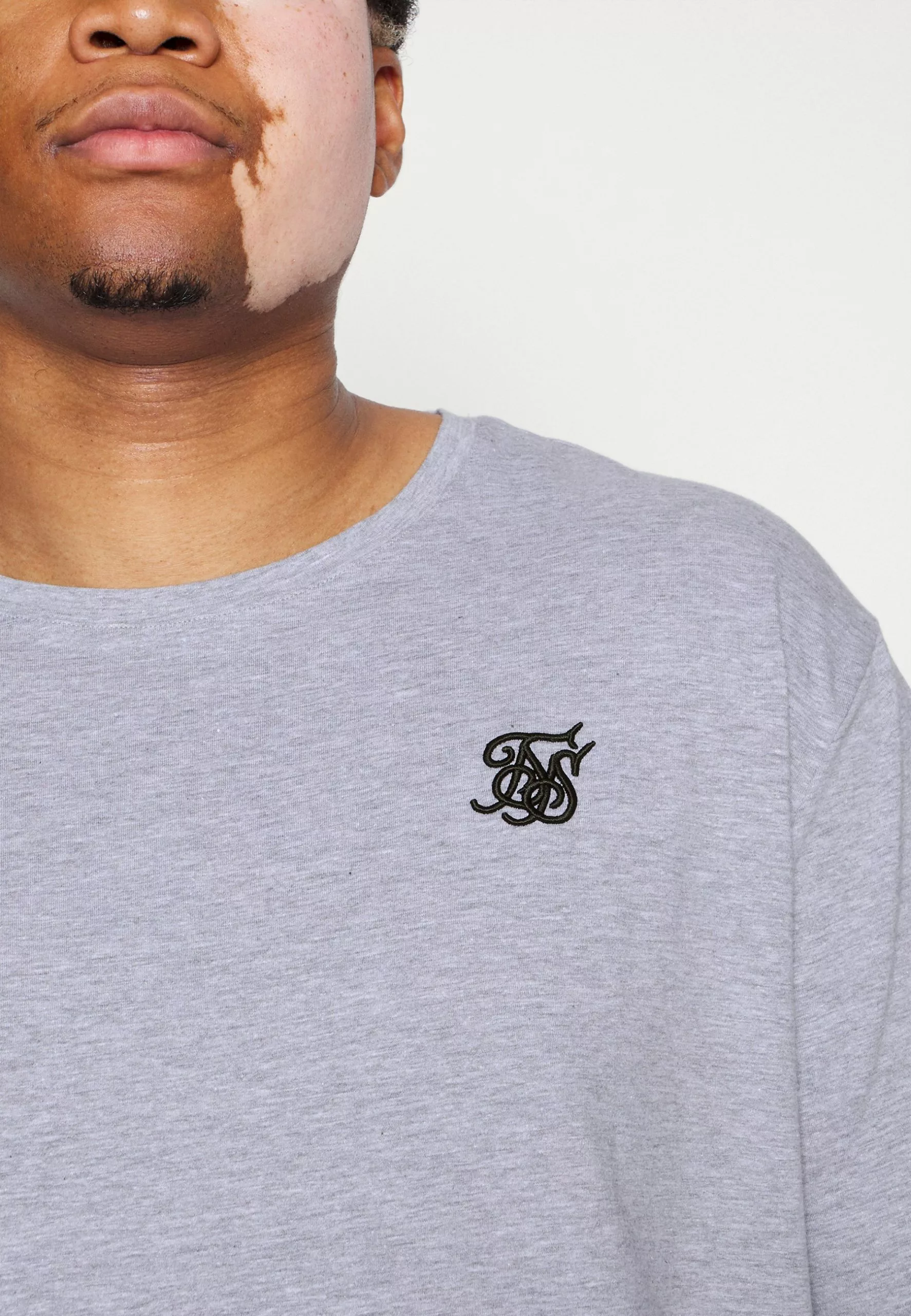 SikSilk Extended Gym Tee - Longsleeve - Grey Marl 8 SikSilk Extended Gym Tee - Longsleeve - Grey Marl - Afbeelding 6