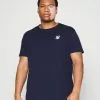 SikSilk Extended Gym Tee - T-Shirt Basic - Navy 1 SikSilk Extended Gym Tee - T-Shirt Basic - Navy -Outlet SikSilk Winkel 9559e61a72174045b7af7c05101f95d5
