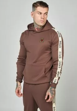 SikSilk With Gothic Side Tape - Sweater - Brown -Outlet SikSilk Winkel 9637b1bb2a0f481f90332a9e7725bb9b