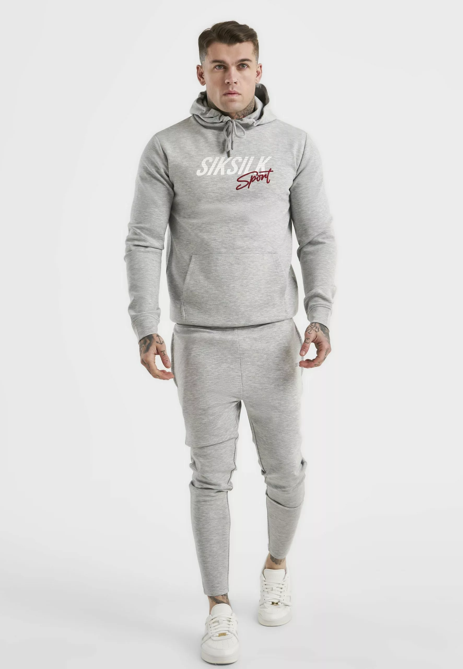 SikSilk Basic- Trainingsbroek - Grey Marl 4 SikSilk Basic- Trainingsbroek - Grey Marl - Afbeelding 2