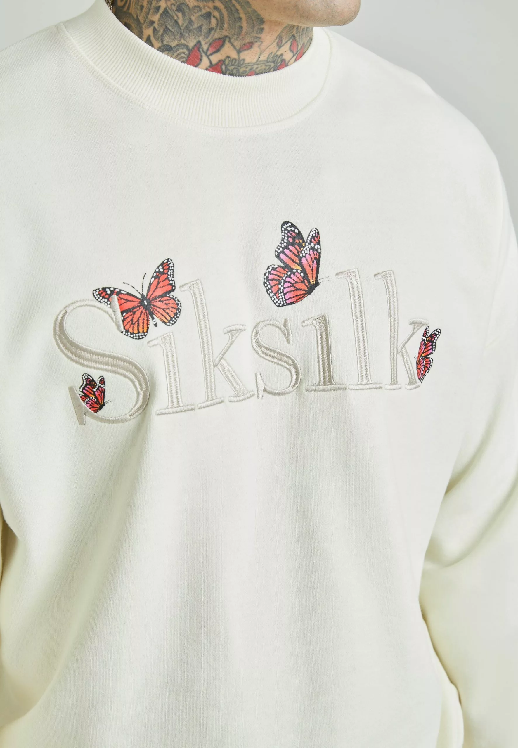 SikSilk Sweater - Ecru 6 SikSilk Sweater - Ecru - Afbeelding 4