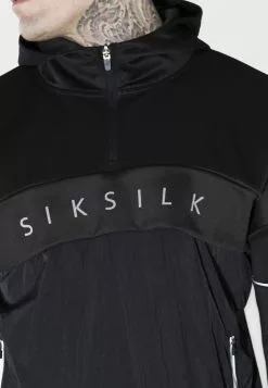 SikSilk Panelled Logo Overhead - Hoodie - Black 10 SikSilk Panelled Logo Overhead - Hoodie - Black -Outlet SikSilk Winkel 9915148afc3d427990088c90773c7f8b