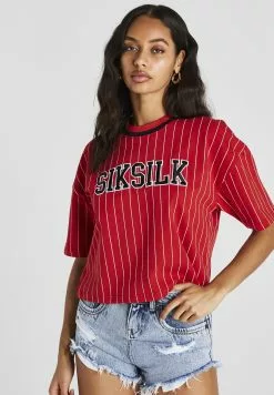 SikSilk T-Shirt Print - Red