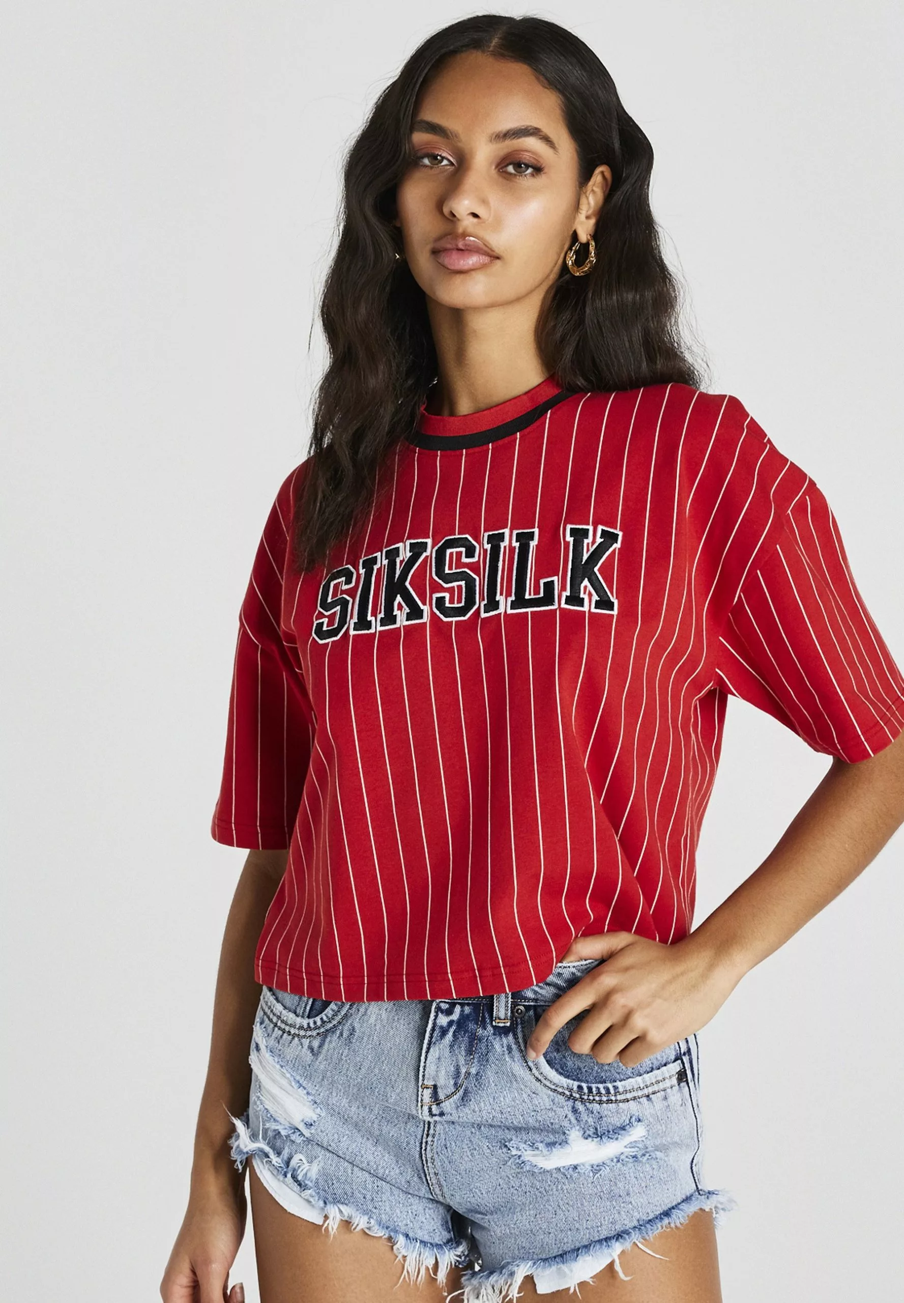 SikSilk T-Shirt Print - Red 3 SikSilk T-Shirt Print - Red