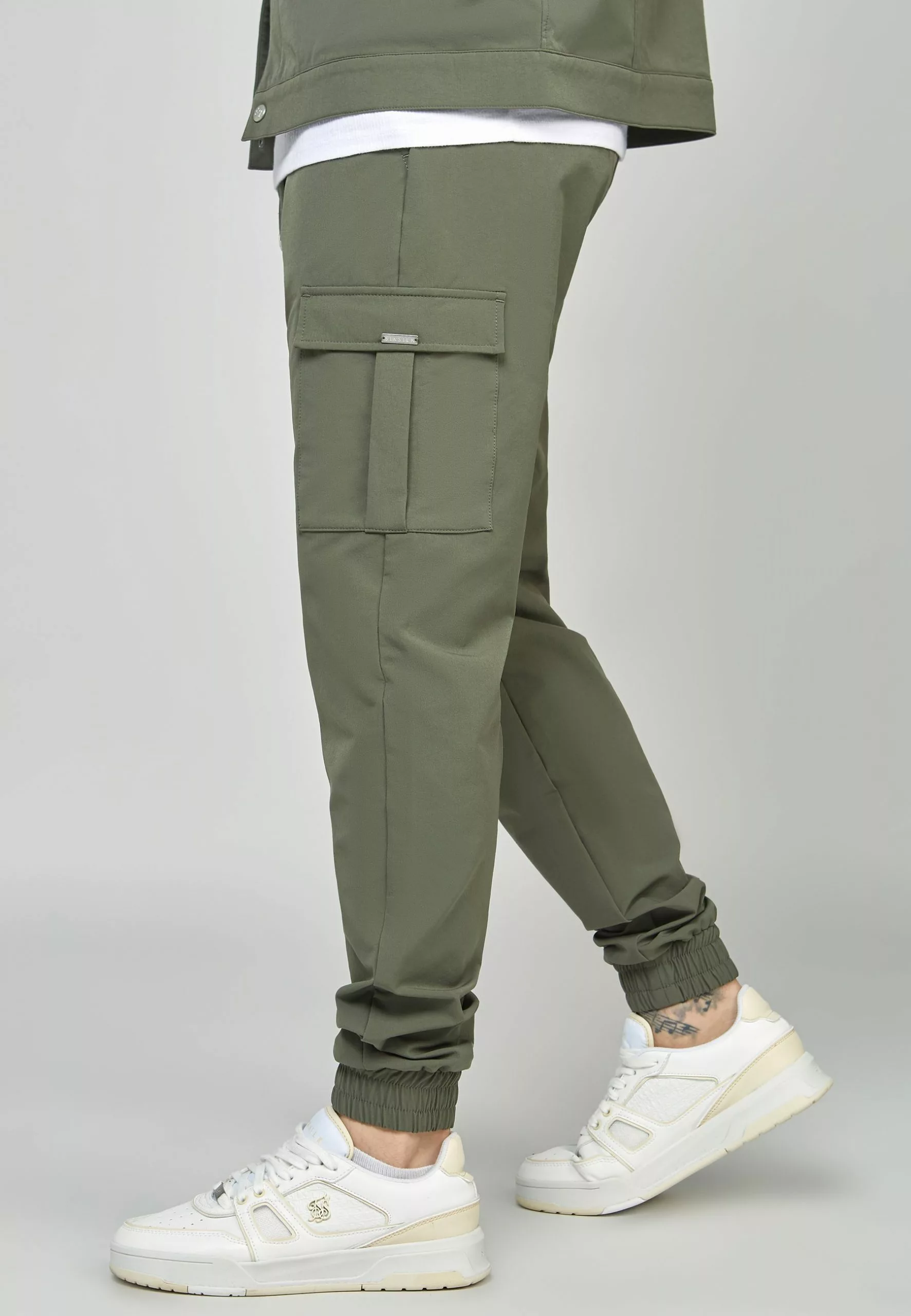SikSilk Cargobroek - Khaki 7 SikSilk Cargobroek - Khaki - Afbeelding 5