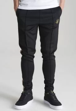 SikSilk Infinite Pleated - Trainingsbroek - Black & Gold