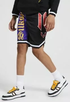 SikSilk Messi - Shorts - Black Purple