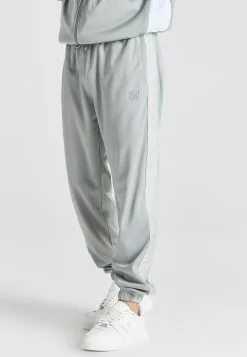 SikSilk Retro Tape Cuffed Track Pants - Trainingsbroek - Grey