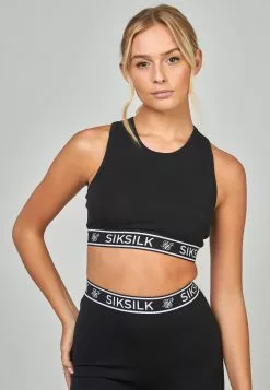 SikSilk Essential Tape Bralette - Top - Black
