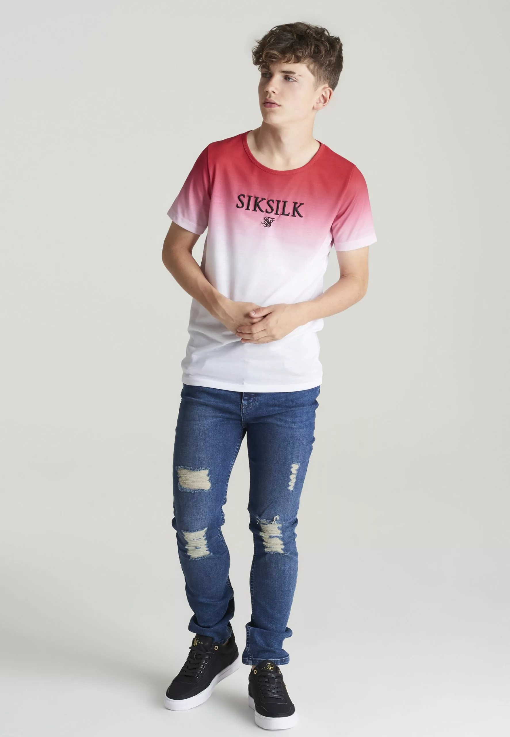 SikSilk Distressed - Jeans Skinny Fit - Blue 3 SikSilk Distressed - Jeans Skinny Fit - Blue