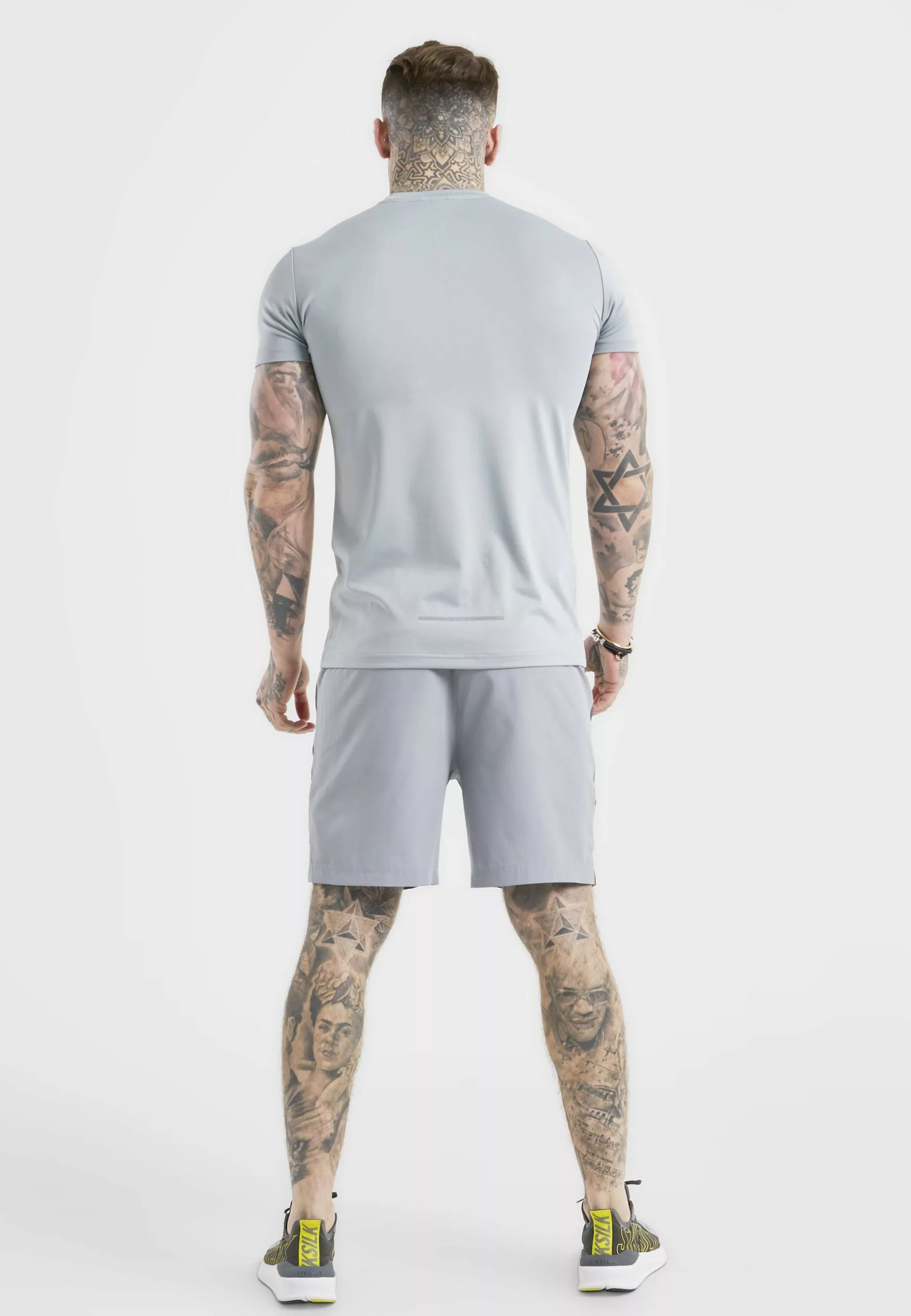 SikSilk T-Shirt Basic - Grey 5 SikSilk T-Shirt Basic - Grey - Afbeelding 3