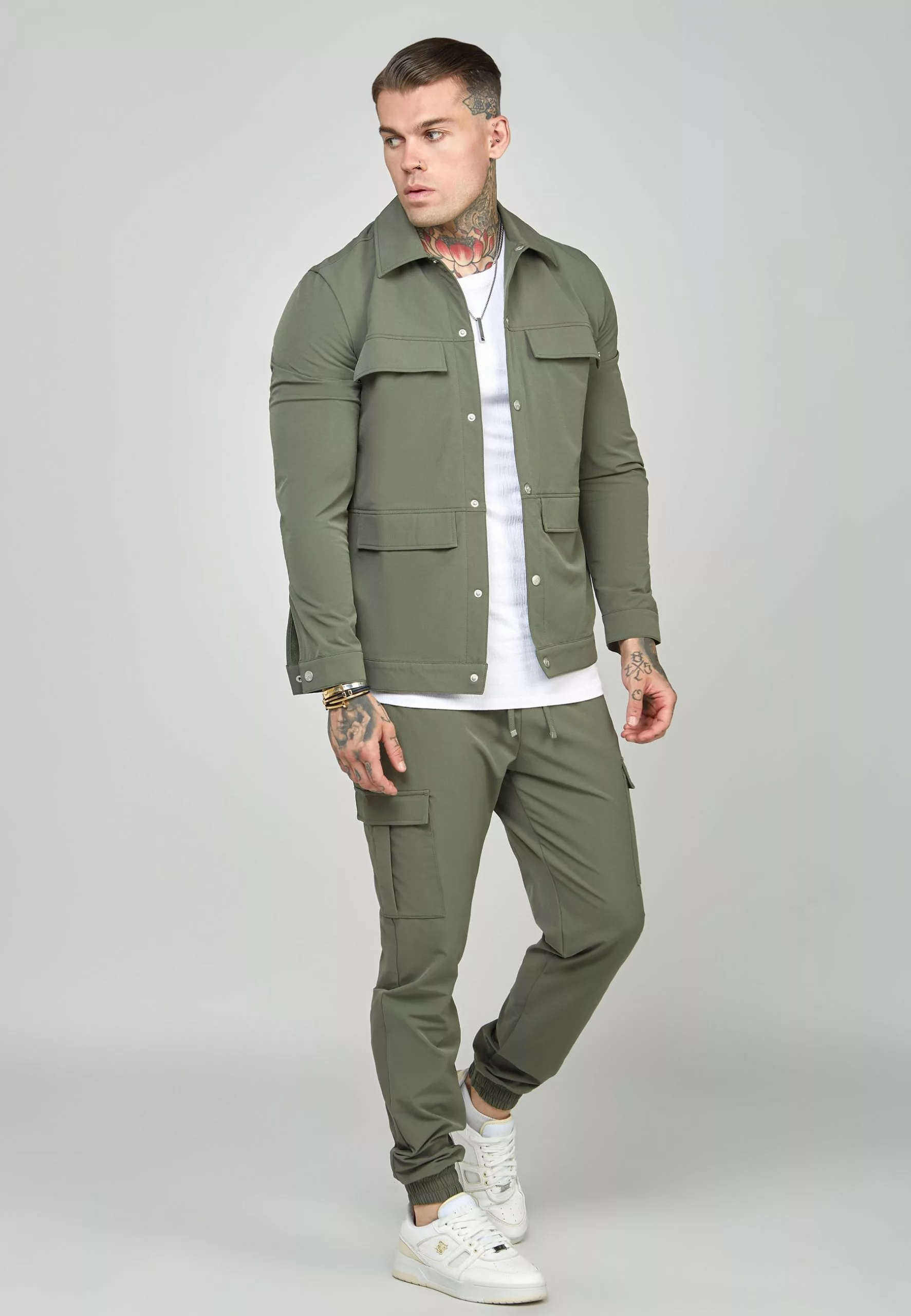 SikSilk Cargobroek - Khaki 3 SikSilk Cargobroek - Khaki