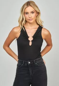 SikSilk Ruched Bodysuit - Top - Black 9 SikSilk Ruched Bodysuit - Top - Black -Outlet SikSilk Winkel a6e641b5e0cf49f381d62fdd2a2015bb