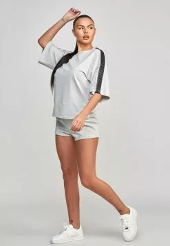 SikSilk Taped - T-Shirt Print - Grey -Outlet SikSilk Winkel a80322588de947519f9b9caec7dfbbfc