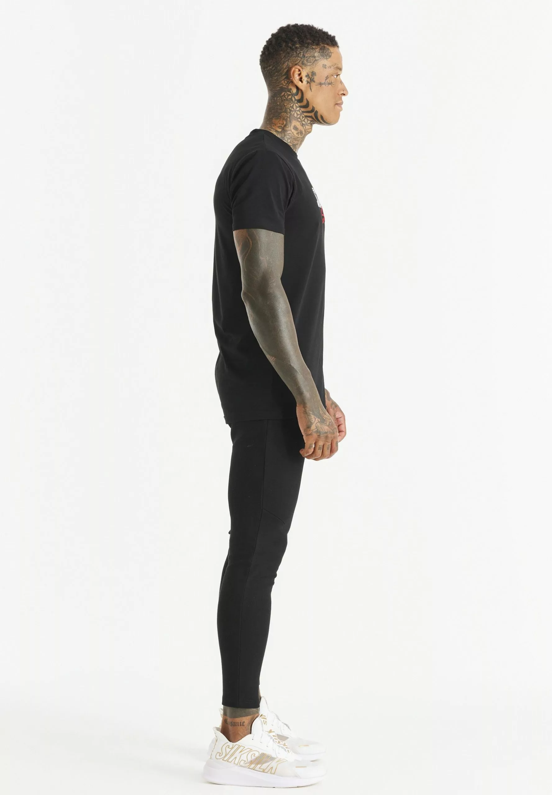 SikSilk T-Shirt Print - Black 6 SikSilk T-Shirt Print - Black - Afbeelding 4