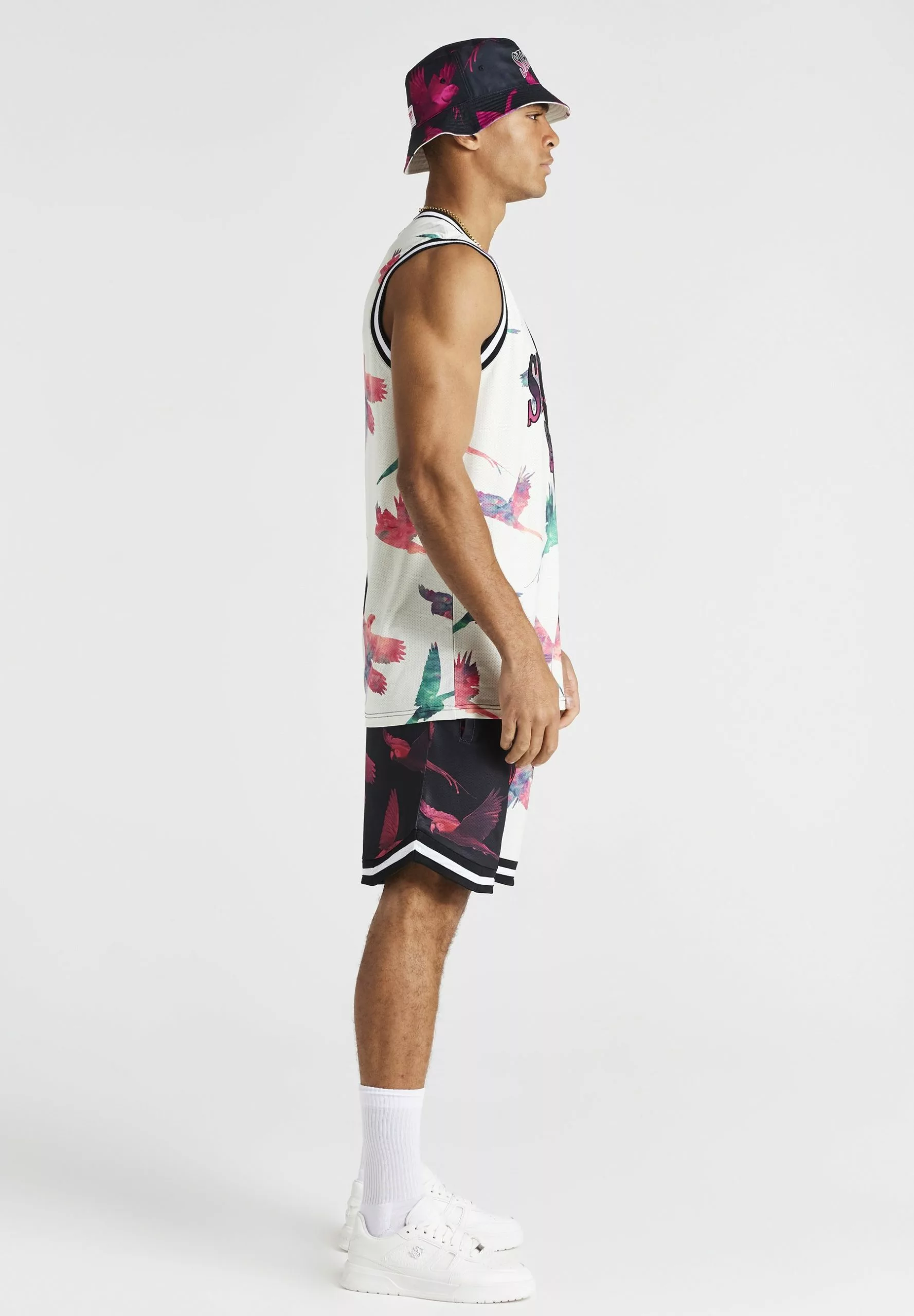 SikSilk Exotic- Top - Ecru /Black 6 SikSilk Exotic- Top - Ecru /Black - Afbeelding 4