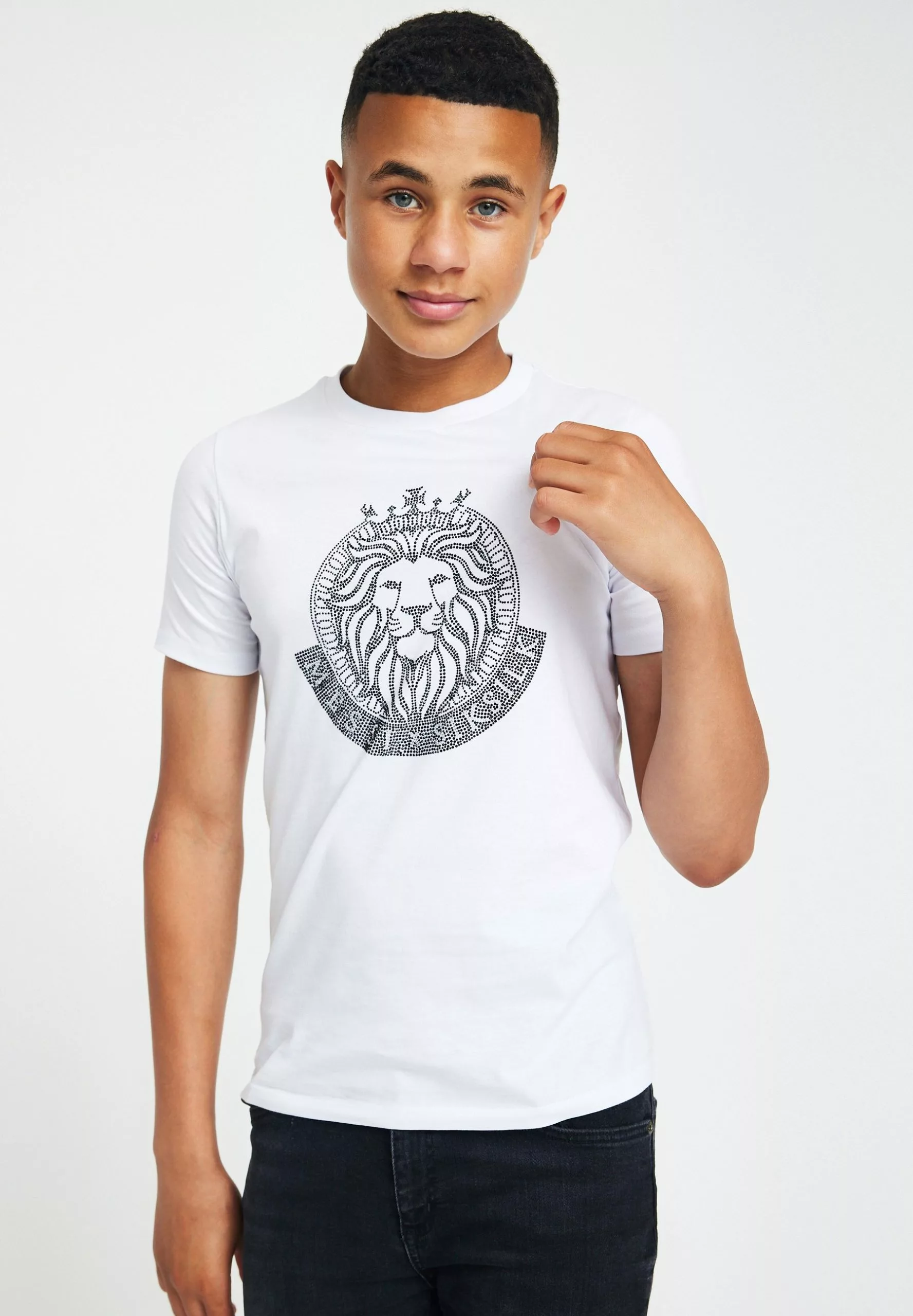 SikSilk T-Shirt Print - White 4 SikSilk T-Shirt Print - White - Afbeelding 2
