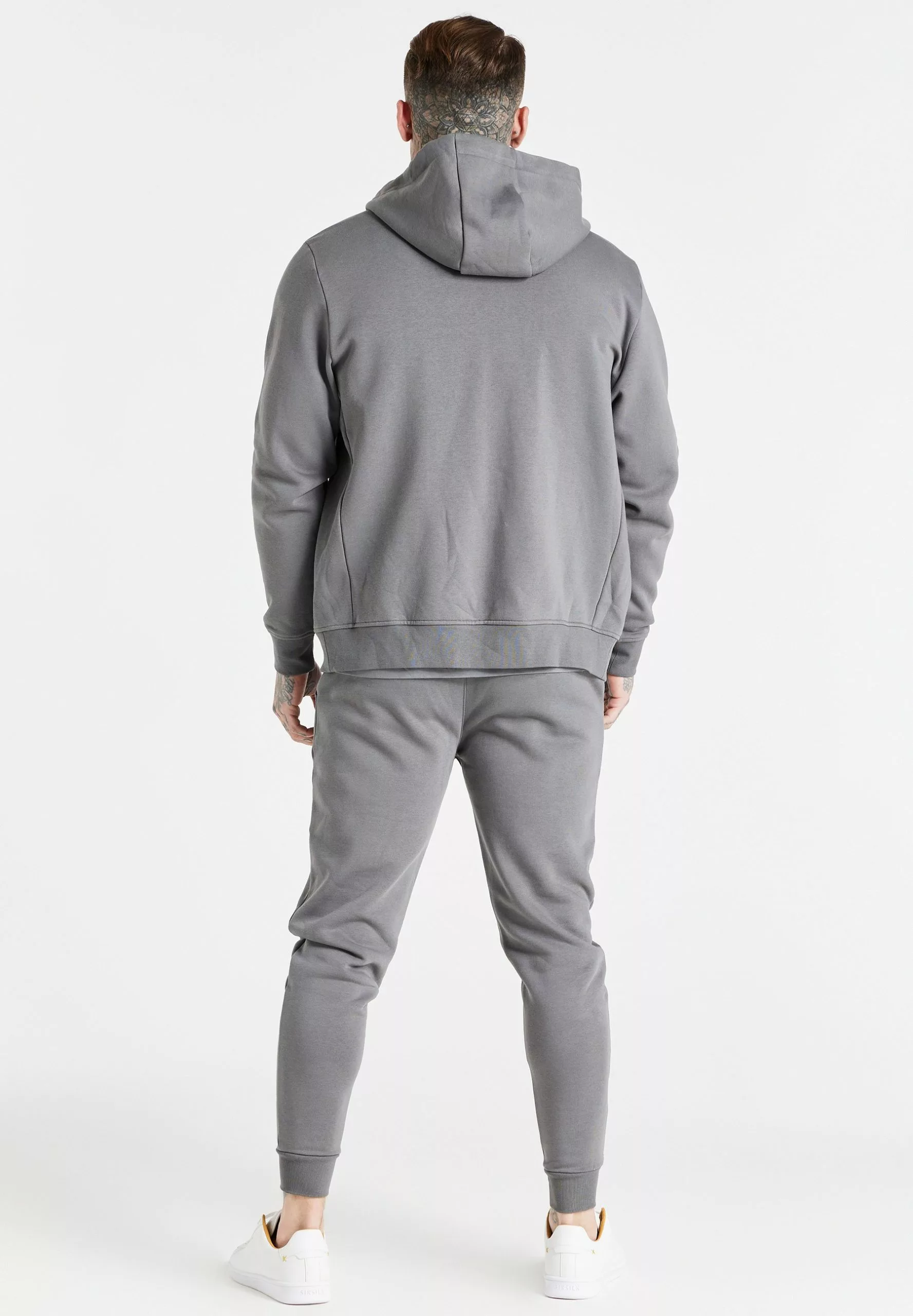 SikSilk Core Zip- Sweater Met Rits - Grey 5 SikSilk Core Zip- Sweater Met Rits - Grey - Afbeelding 3