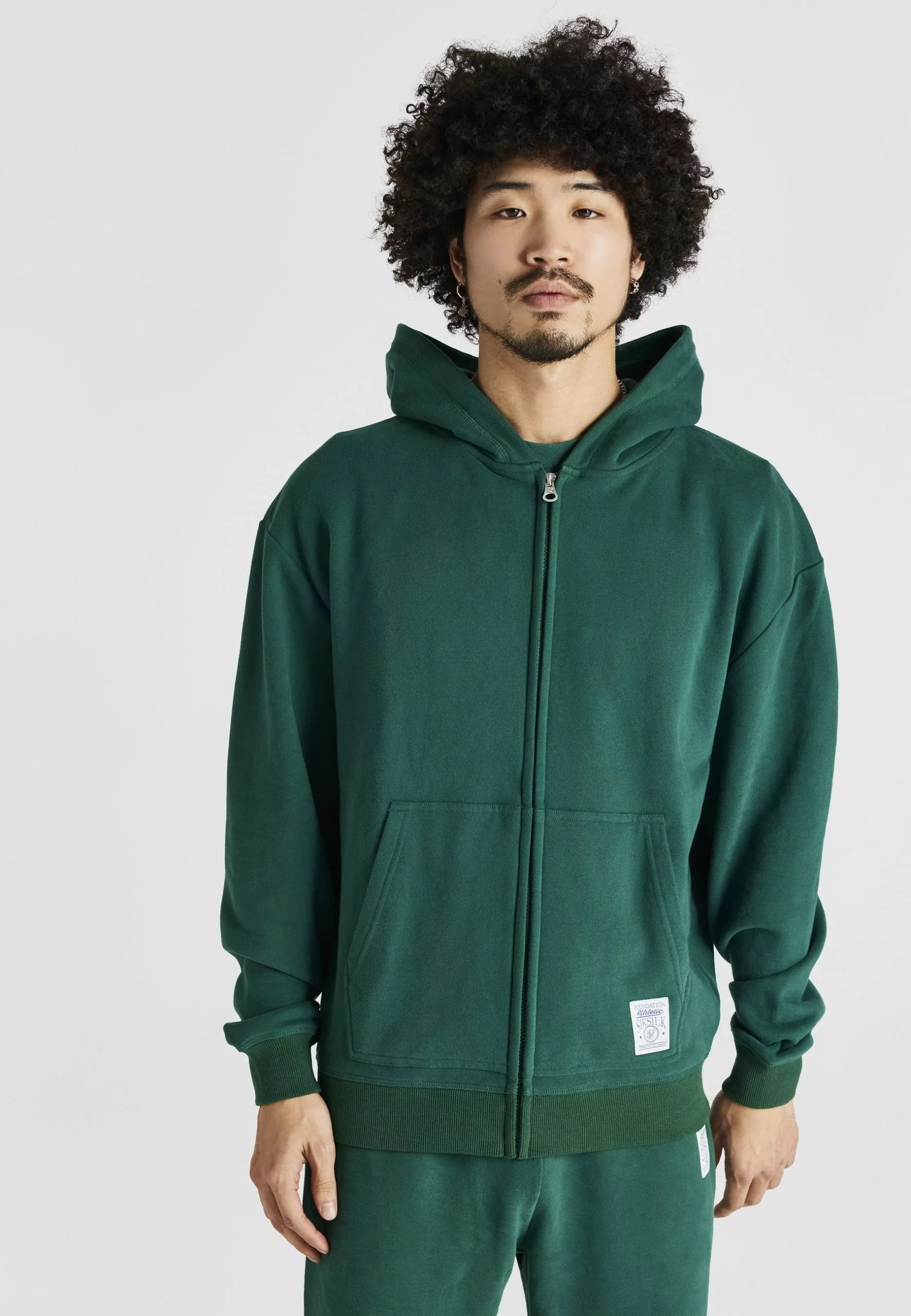 SikSilk Sweater Met Rits - Green 3 SikSilk Sweater Met Rits - Green