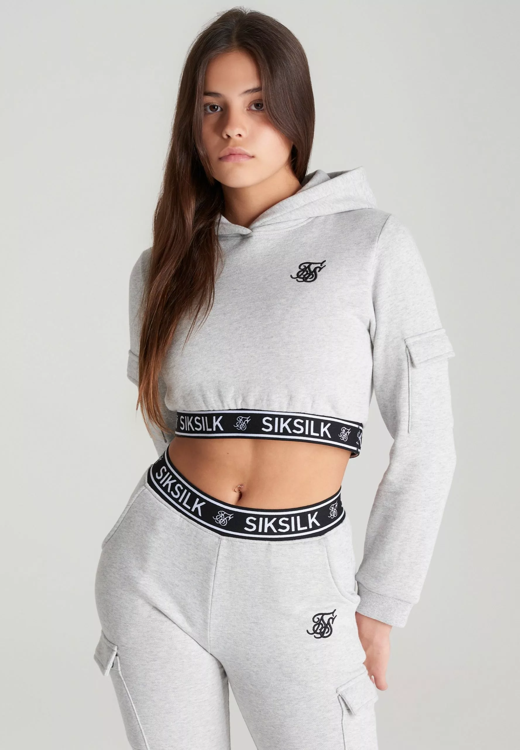 SikSilk Sweater - Grey Marl 4 SikSilk Sweater - Grey Marl - Afbeelding 2
