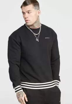 SikSilk Back Logo - Sweater - Black -Outlet SikSilk Winkel aeebc7fb04d14a109569658e5bb3f601