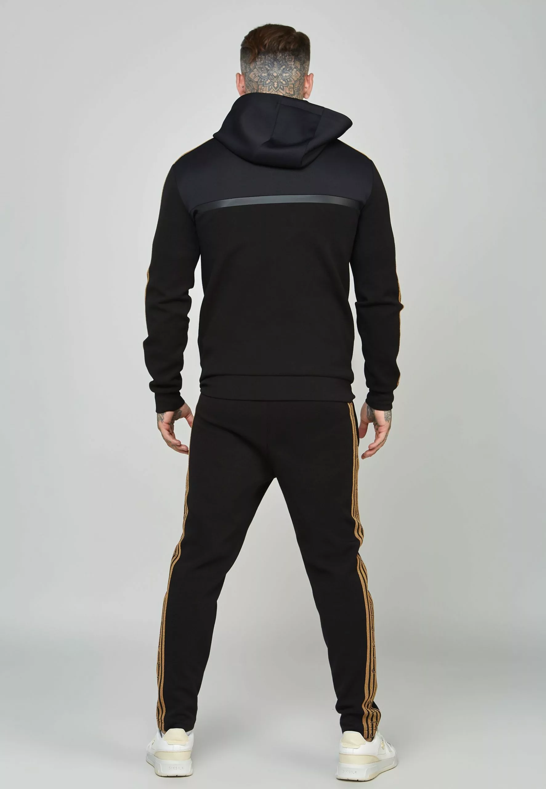 SikSilk Tape Zip Thru - Sweater Met Rits - Black 5 SikSilk Tape Zip Thru - Sweater Met Rits - Black - Afbeelding 3
