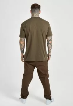 SikSilk Applique Logo - T-Shirt Print - Khaki 10 SikSilk Applique Logo - T-Shirt Print - Khaki -Outlet SikSilk Winkel b15d1ded7115477786b36b1ecb347bb3
