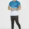 SikSilk Fade - T-Shirt Print - Teal White 2 SikSilk Fade - T-Shirt Print - Teal White -Outlet SikSilk Winkel b3c3607ae4bd4fe19ab48015d2832893