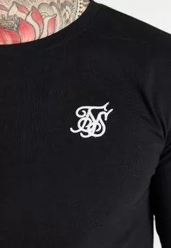 SikSilk Gym Tee - Longsleeve - Black -Outlet SikSilk Winkel b6193fef11a9415dba5d67dbdc0a2d24