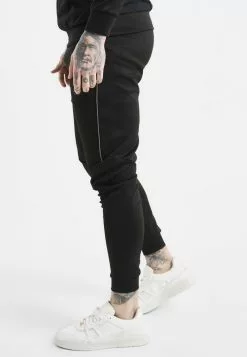 SikSilk Panelled Joggers - Trainingsbroek - Black -Outlet SikSilk Winkel b660ca7f34544b36a73cbef40bd758de
