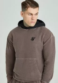 SikSilk Hoodie - Washed Brown -Outlet SikSilk Winkel b7075303aceb42cc899f43cea76c0643