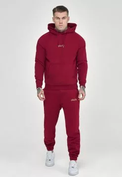 SikSilk Embossed Logo Relaxed Fit Hoodie - Hoodie - Burgundy 11 SikSilk Embossed Logo Relaxed Fit Hoodie - Hoodie - Burgundy -Outlet SikSilk Winkel b74fa8eec7834df589ed6e852aa157da